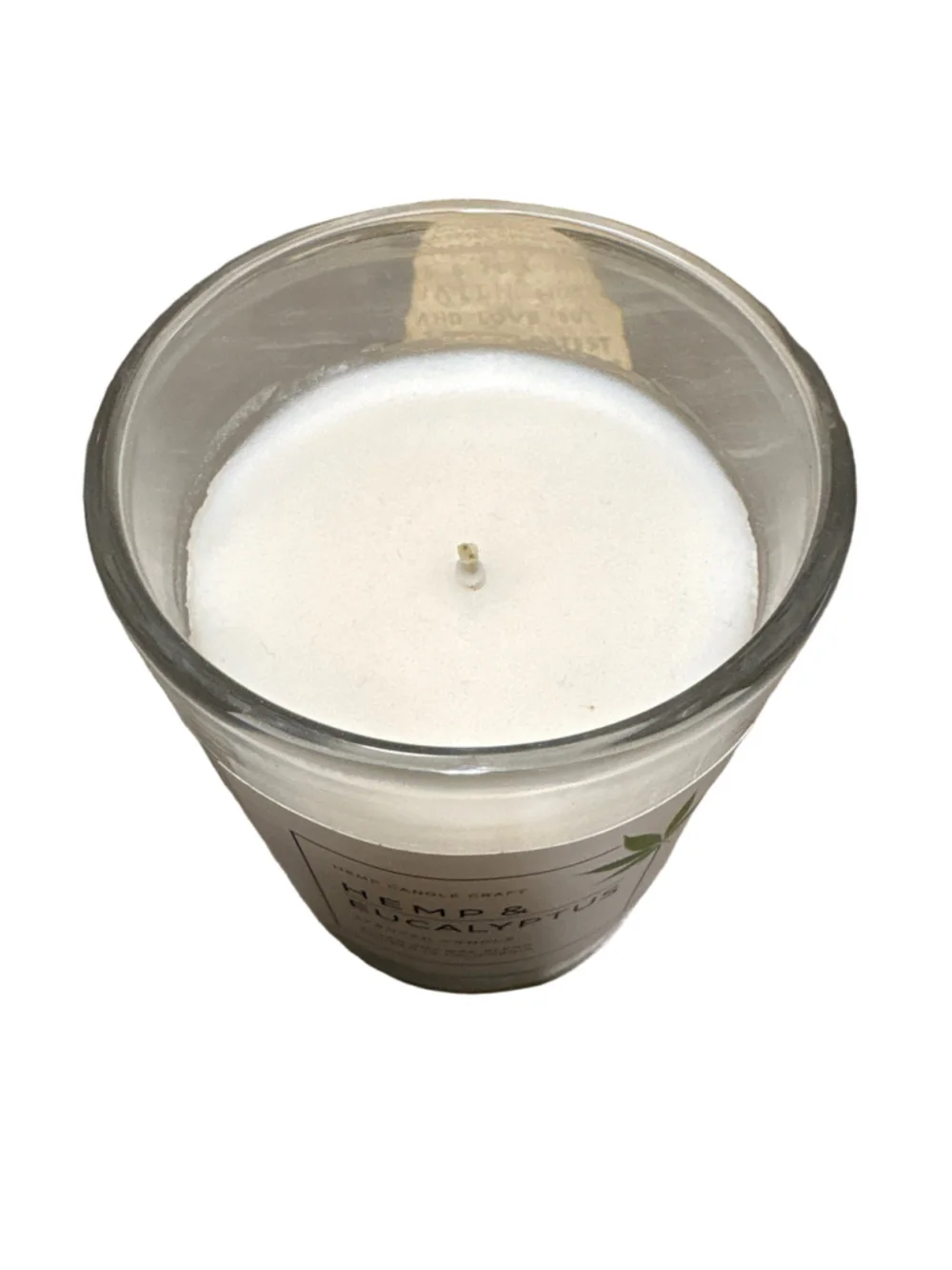 Leoben Company Hemp & Eucalyptus Scented Soy Candle Size 9 oz. 40 hrs.